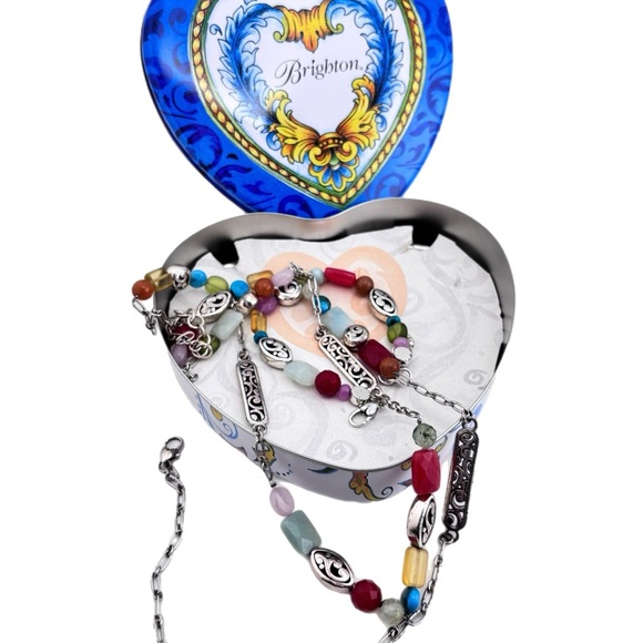 Brighton Colorful Beaded Necklace and Bracelet Set
German Glass Beads. - Picture 1 of 6